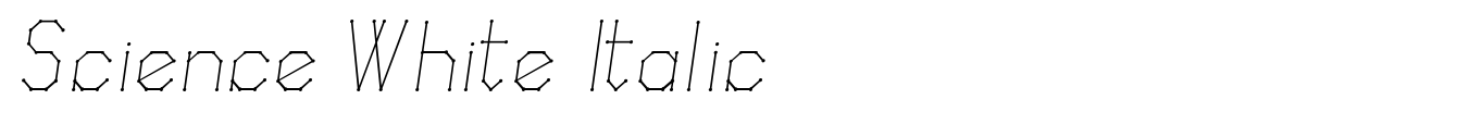 Science White Italic